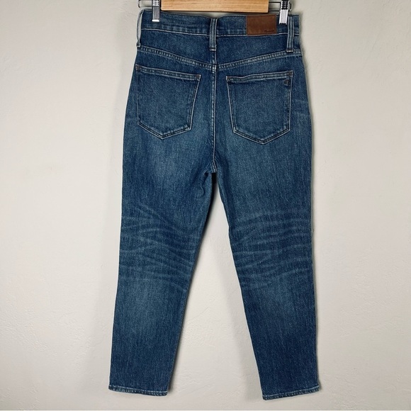 Madewell‎ Classic Straight Jeans in Coldbrook Wash High Rise Women's Size 25 - Picture 5 of 12